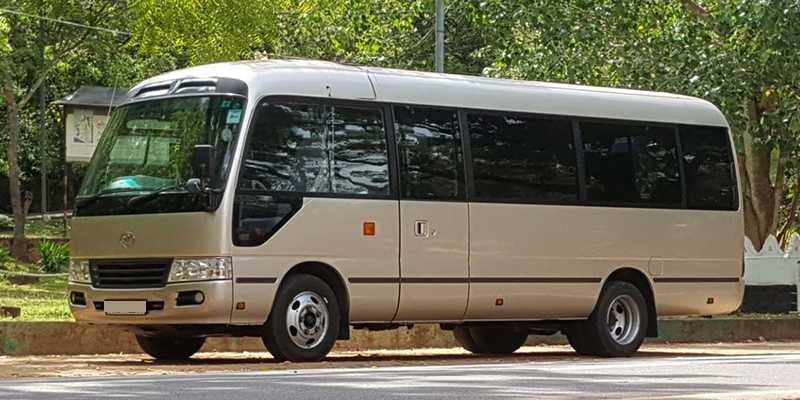 travel using coaster in sri lanka